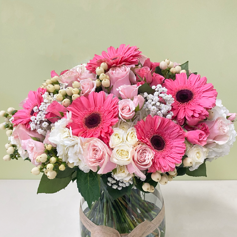 Florero Hortensias Blanca XL | 80 Varas