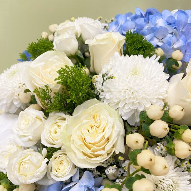 Florero Hortensias Celestes XL | 80 Varas
