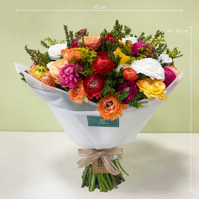Bouquete Ranúnculos Multicolor