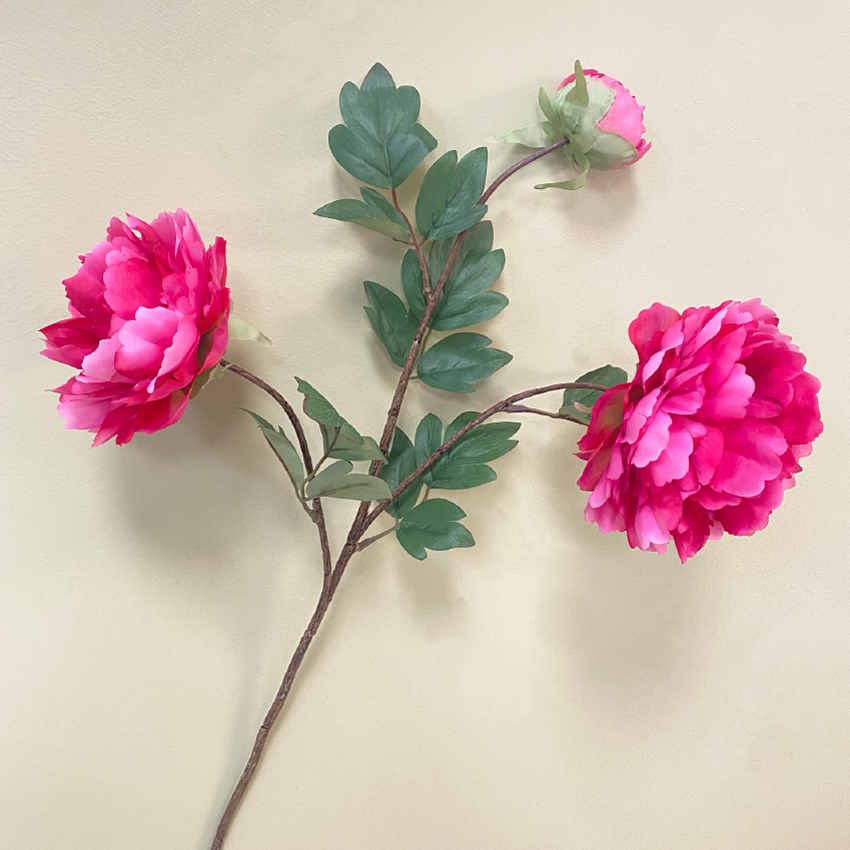 Peonia Fucsia Triple Artificial 1 Vara