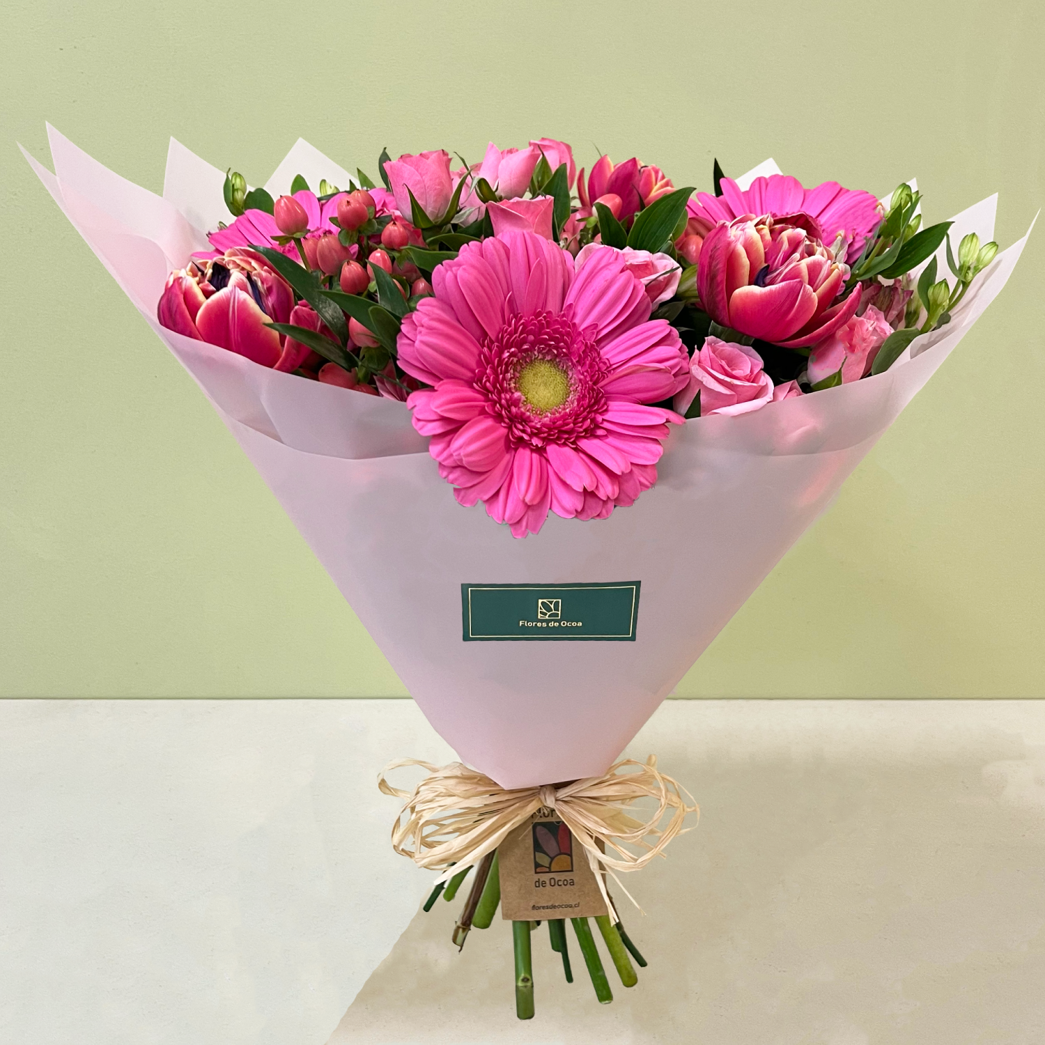 Tulipan & Gerberas Rosados