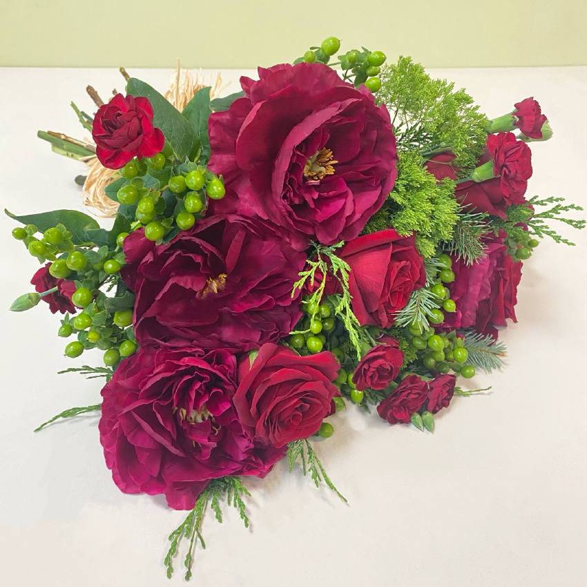 Peonías & Rosas Rojas L | Navidad