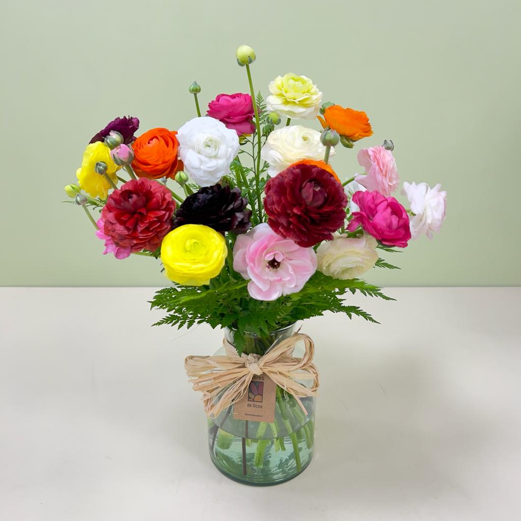Florero de 20 Ranúnculos