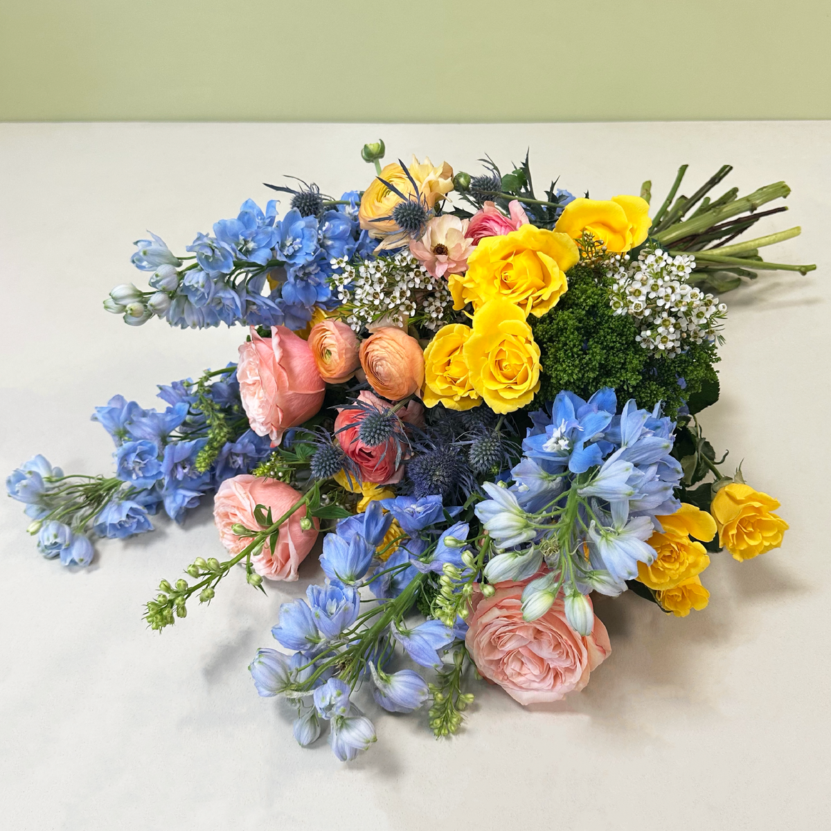 Delphinium & Garden Rose | Primavera